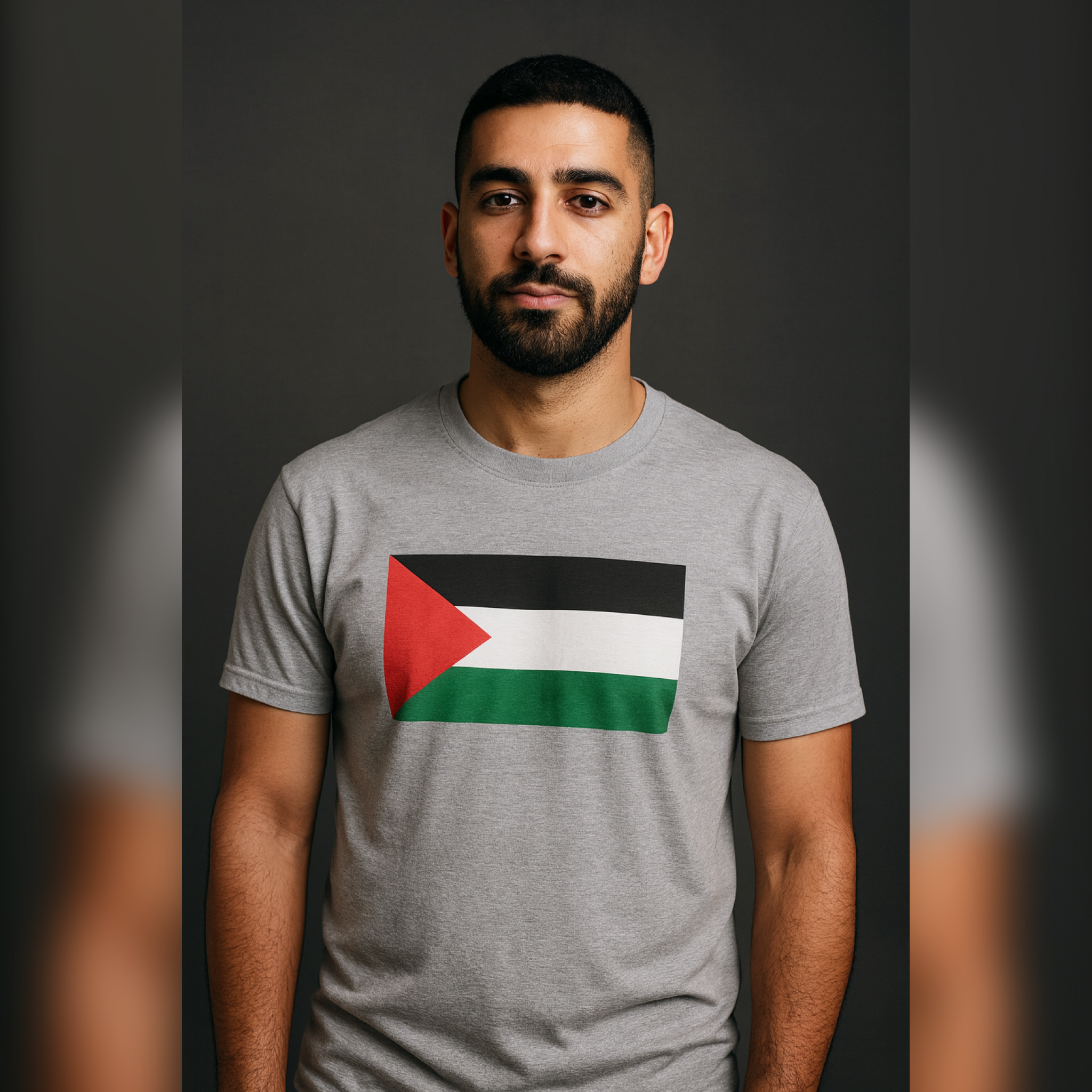 Camiseta Bandera de Palestina – Mezcla de algodón