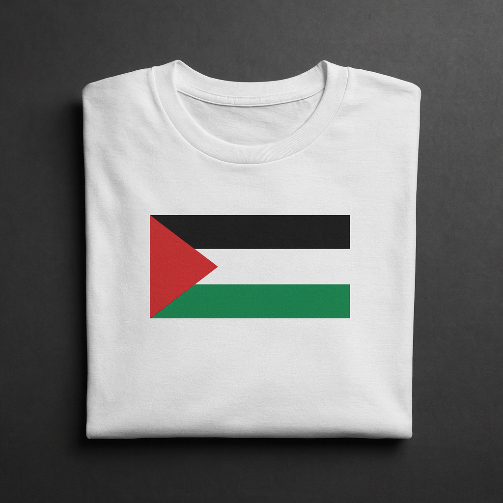 Camiseta Bandera de Palestina – Mezcla de algodón