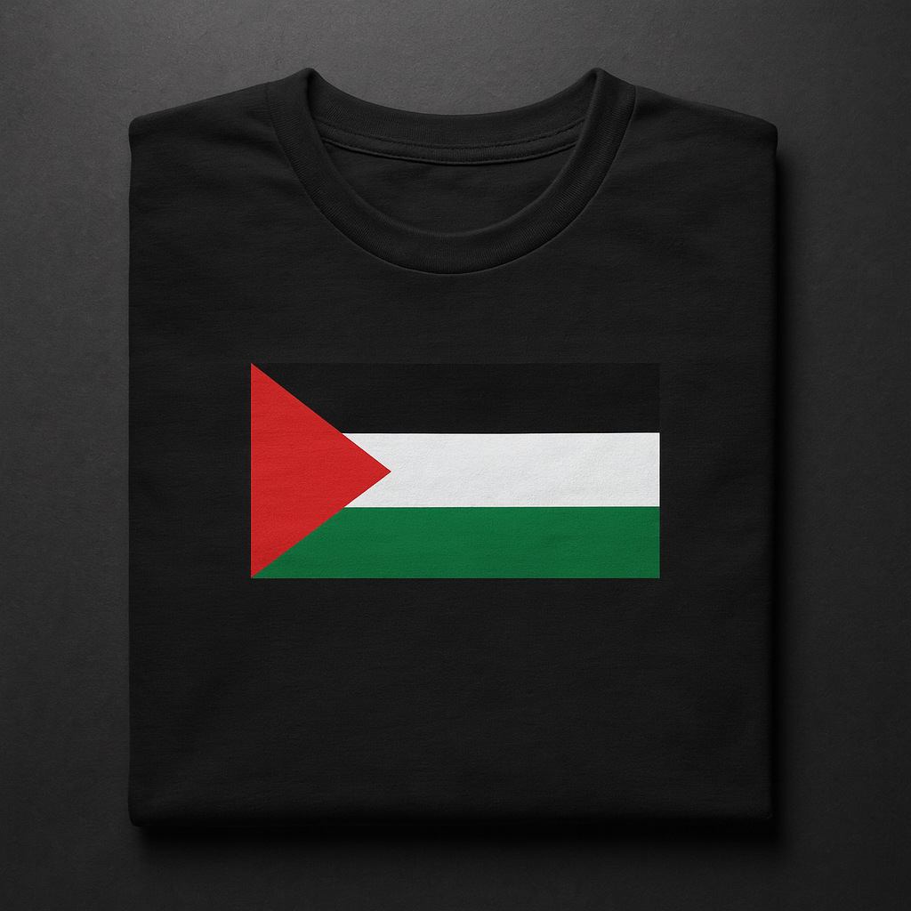 Camiseta Bandera de Palestina – Mezcla de algodón