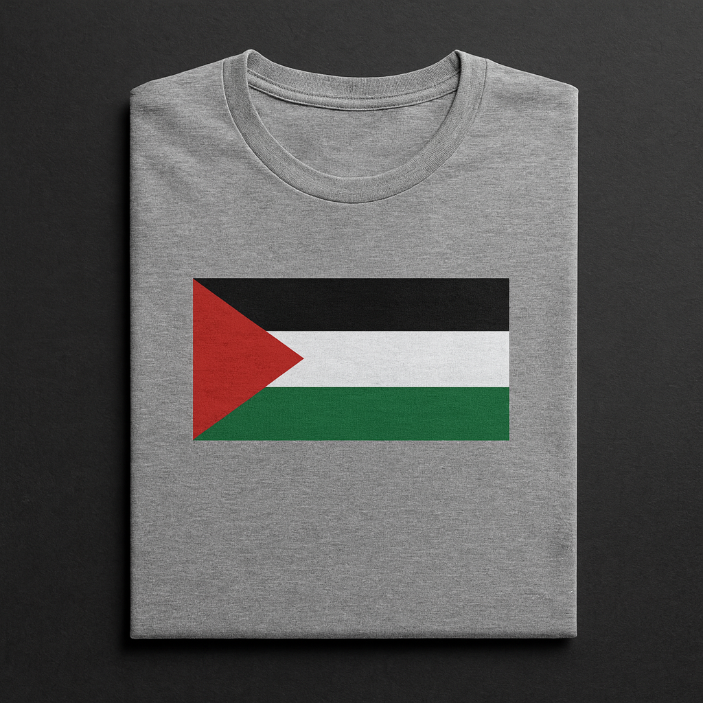 Camiseta Bandera de Palestina – Mezcla de algodón